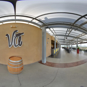 Members area up top at Callaway VIneyard & Winery Temecula