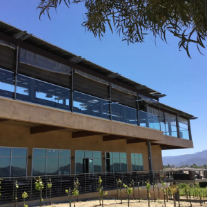 Modern 2 story tasting room at Callaway Vineyard & Winery Temecula
