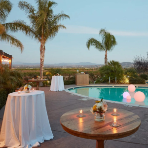 Poolside view at Carter Estates Winery % Resort Temecula