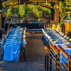 The patio at Chapin Family Vineyards in Temecula