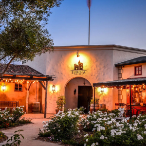 Vintage view of the original tasting room at Europa Village Winery Temecula