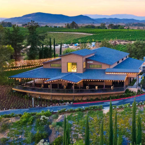 A sky view of Falkner Winery in Temecula