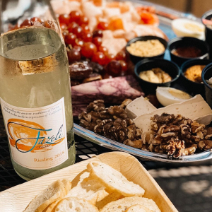 Charcuterie and Wine at Fazeli Cellars Winery in Temecula