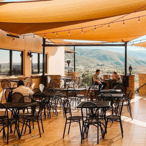 Patio area at Fazeli Cellars Winery Temecula