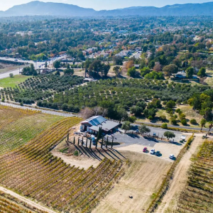 Aerial View of Halter Ranch Winery Temecula