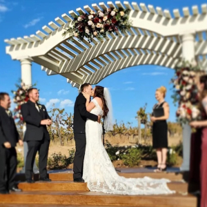 Wedding Ceremony at Julie's Dream Winery Temecula