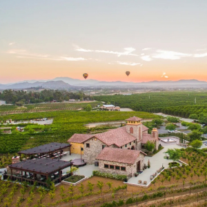 An Aeiral View of Lorimar Vineyards & Winery Temecula