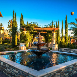 Water Fountain at Lorimar Vineyards & Winery Temecula
