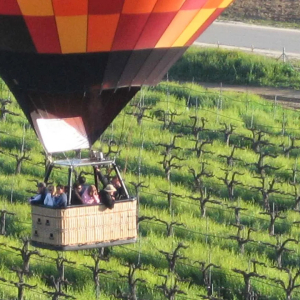 Hot Air Baloon over Lumiere Winery Temecula