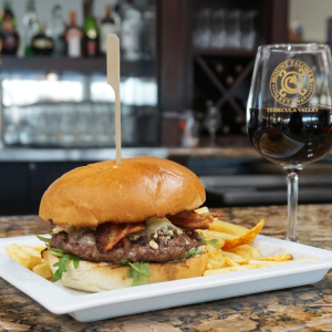 Great food at the restaraunt at Mount Palomar WInery Temecula