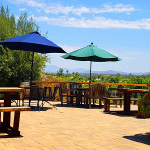 Patio views at Palumbo Family Vineyards & Winery Temecula
