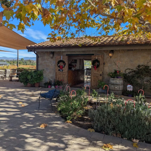 The tasting room entrance Palumbo Family Vineyards & Winery Temecula
