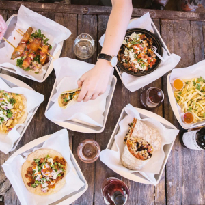 Great food items with several food trucks always on site at Peltzer Winery in Temecula