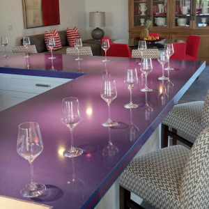Quaint modern tasting bar at Raul Ramirez Winery in Temecula