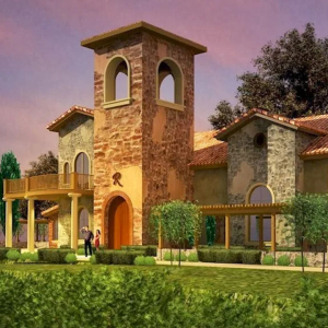 The iconic front of Robert Renzoni Vineyards & Winery Temecula