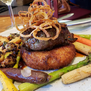 Famous Burger from Thorton Winery in Temecula