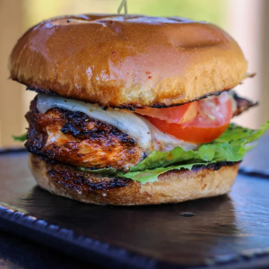 Chicken Burger at Vitagliano Winery in Temecula